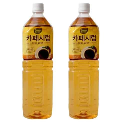 그린스위트 카페시럽, 1.5L, 2개