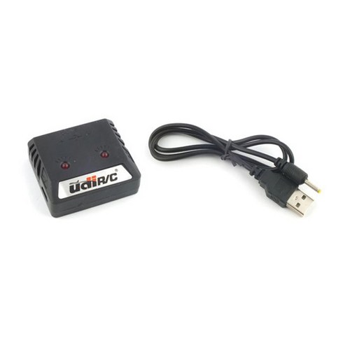 유디아이 레프리카 3.7v USB Charger 드론 멀티충전기 3.7v 전용 RC 배터리 UD043136UD043105, 혼합 색상, 1개