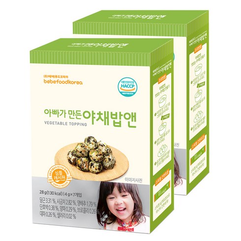 베베푸드 아빠가 만든 야채밥앤 후레이크 28g, 2개