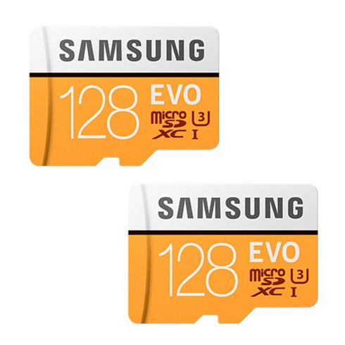 삼성전자 EVO 마이크로 SD 메모리카드 MB-MP128GA/KR, 128GB, 2개