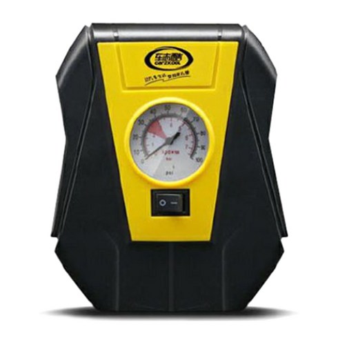 비씨팜스 휴대용 자동차 DC 12V 에어컴프레셔, 1개, 혼합색상