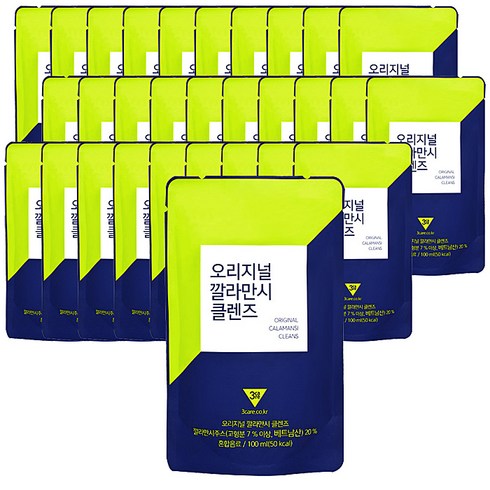 쓰리케어 오리지널 깔라만시 클렌즈 주스, 100ml, 30개입