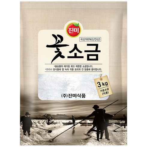 진미 꽃소금, 3kg, 1개