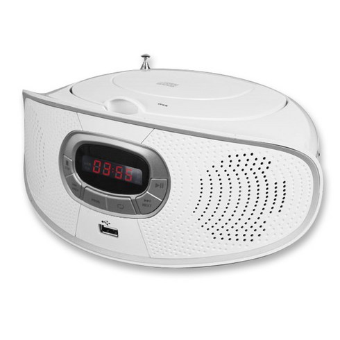 코비 포터블 MP3 CD플레이어, MP-CD356, 화이트