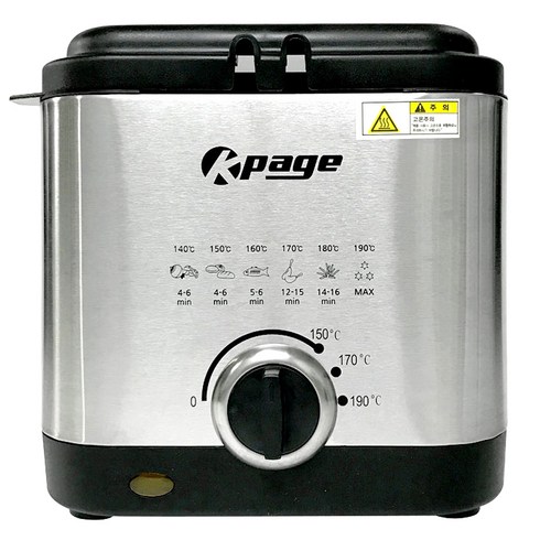 케이페이지 미니 튀김기 1.5L, KP-F120