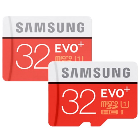 삼성전자 MicroSD EVO PLUS 메모리카드 2개입, 32GB