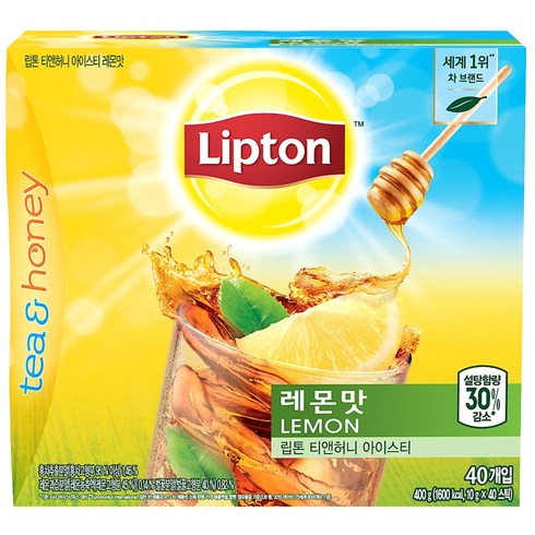립톤 티앤허니 아이스티 레몬맛, 10g, 40개입, 1개