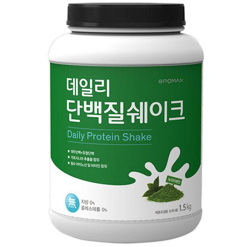 스포맥스 데일리 단백질쉐이크 녹차라떼맛, 1.5kg, 1개