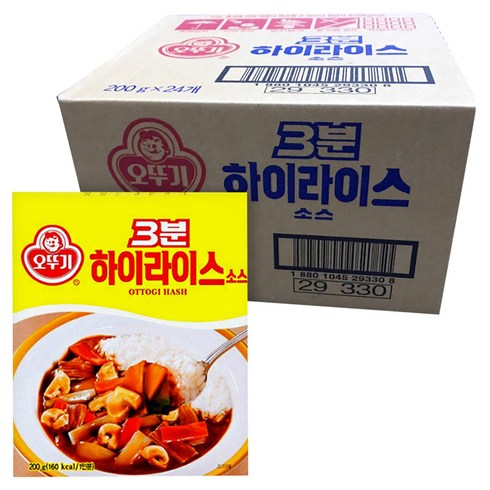 오뚜기3분 하이라이스 소스, 200g, 24개