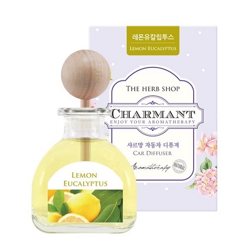더허브샵 샤르망 자동차 디퓨저 50ml 본품, 레몬유칼립투스, 1개