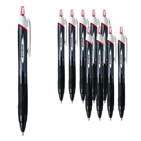 제트스트림 유성볼펜 SXN-150 1.0mm, 레드, 10개