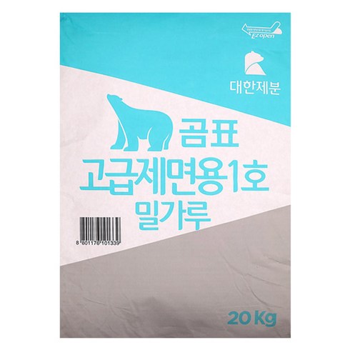 곰표 고급제면용 1호 중력밀가루, 20kg, 1개