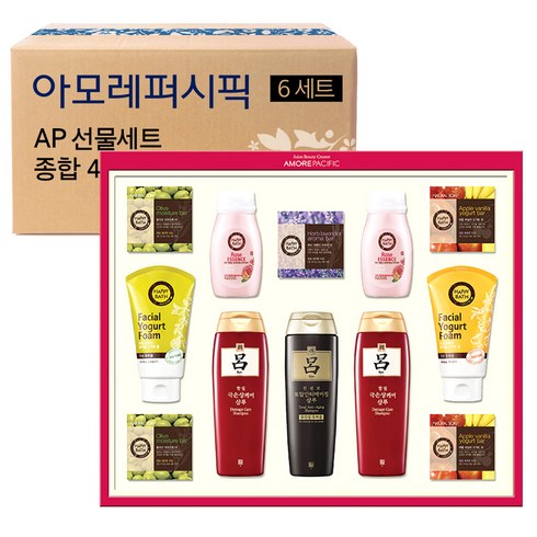 아모레퍼시픽 AP 종합 4호 선물세트 + 쇼핑백, 6세트