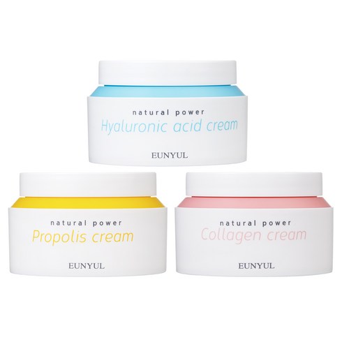 은율 내츄럴 파워크림 100g 히알루론산 + 프로폴리스 + 콜라겐 3종 세트, 1세트