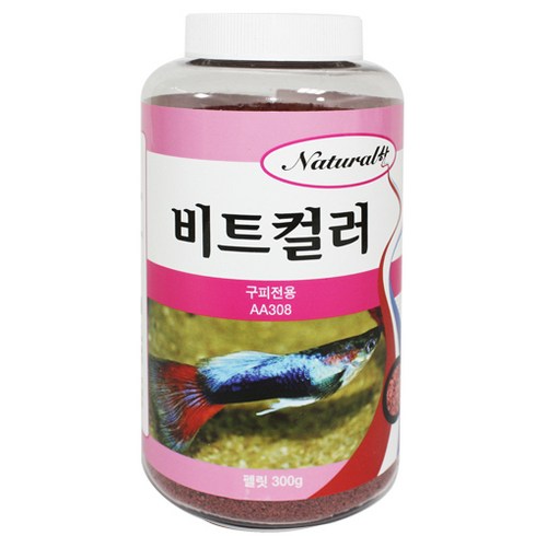 더내츄럴한 비트컬러 열대어 구피전용 사료, 300g, 1개
