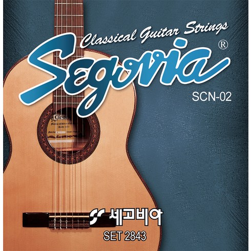 세고비아 클래식기타 줄 2843 4p 비닐포장, 1개