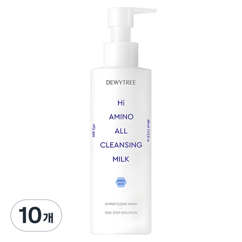 듀이트리 하이 아미노 올 클렌징 밀크, 400ml, 10개