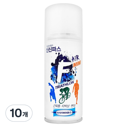 신신파스 신신제약 미니 뿌리는 스프레이 신신에어파스 F 100ml, 1개입, 10개