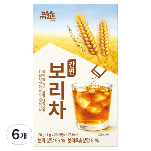 다미즐 간편 보리차, 1g, 6개, 20개입
