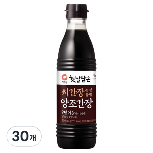 햇살담은 씨간장 숙성공법 양조간장, 500ml, 30개