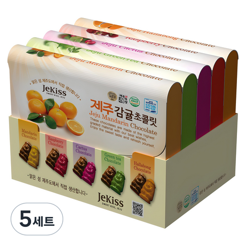 제키스 제주 종합 초콜릿 5종 세트, 175g, 5세트