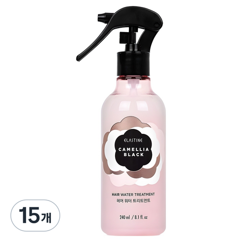 엘라스틴 카멜리아 블랙 헤어 워터 트리트먼트, 240ml, 15개