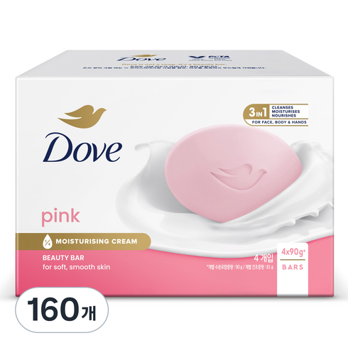 도브 핑크 뷰티 바, 90g, 160개입