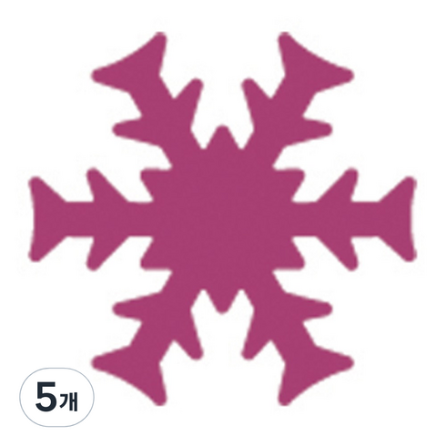 모양펀치 R-36, 눈꽃5, 5개