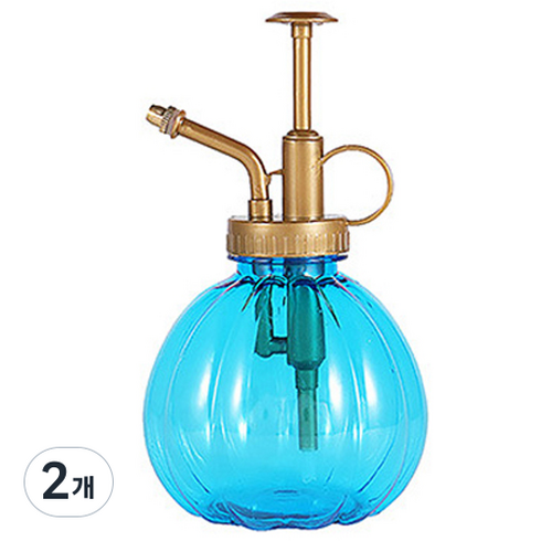 오늘도양 펌킨 스프레이 분무기 블루 350ml, 2개