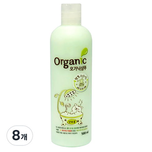 예삐 오가닉 단모용 고양이 전용 샴푸, 500ml, 1개입, 8개