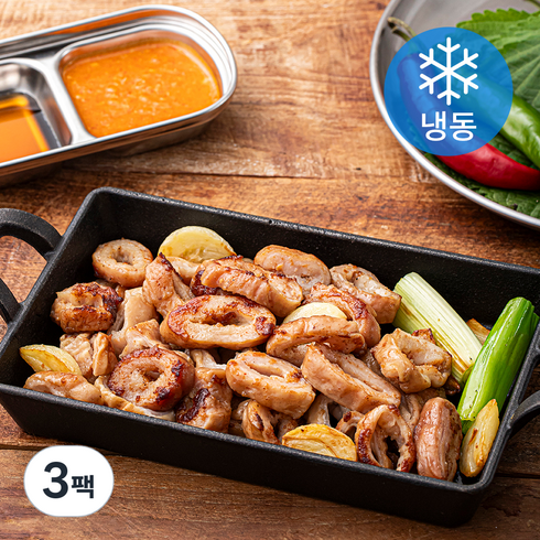 명품조선막창 오븐에 구운 돼지막창 400g + 소스 100g 세트 (냉동), 3팩, 500g