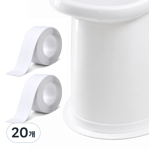 저스트픽 욕실 변기 싱크대 방수테이프 38mm x 5m, 20개