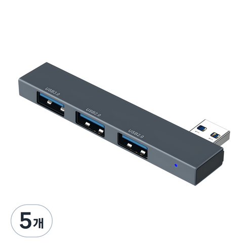 컴스 노트북 미니 USB 허브 3포트 IH585, 혼합색상, 5개