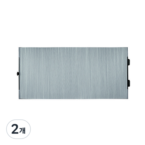 카템 감탄 2중차단 햇빛가리개 155 x 65 cm CT138, 그레이, 2개