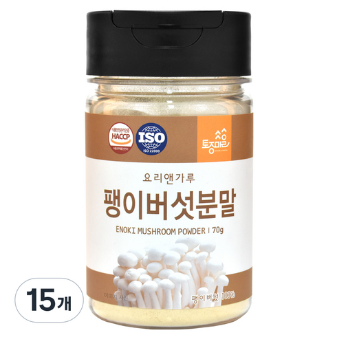 토종마을 팽이버섯 분말, 15개, 70g