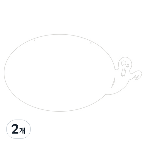 쿠 홈 인테리어 아크릴 메모 보드 MO 62 걸이형 화이트 중, 2개