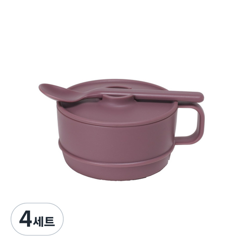 나인웨어 국산 올디너리 시리얼볼 세트, 바이올렛, 4세트
