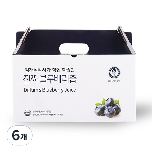 김재식헬스푸드 진짜 블루베리즙, 80ml, 126개