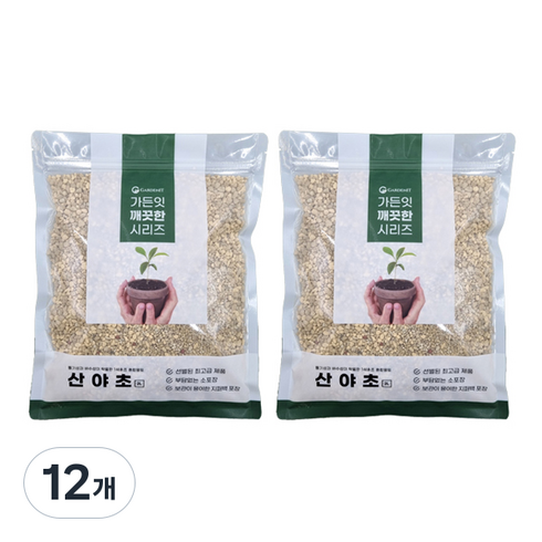 가든잇 소포장 깨끗한 산야초 흙 세립, 12개, 2L