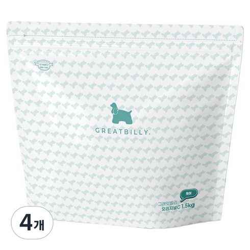 그래잇빌리 전연령 반려동물 오리지널C 프리미엄 소프트 사료, 가수분해연어, 1.5kg, 4개