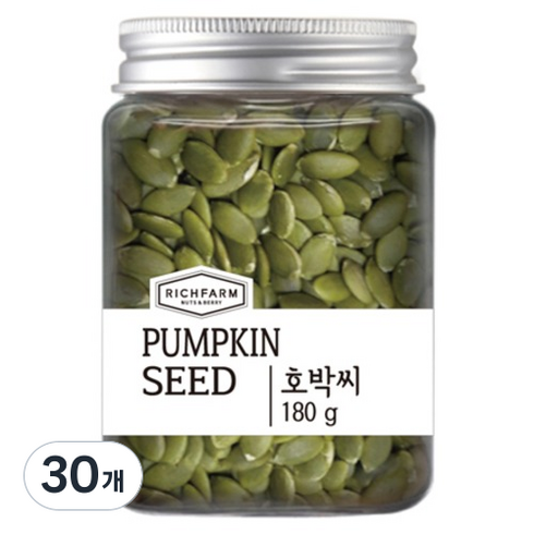 리치팜너트 호박씨 수푸림, 180g, 30개