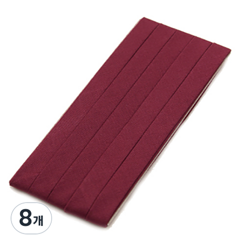 앙앙 코튼캔디 바이어스테이프 10mm, 16루즈, 8개