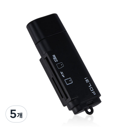 이탑 USB3.1 C타입 OTG 멀티카드리더기, TC-301, 혼합 색상, 5개