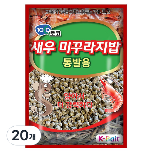 토코 통발용 새우 미꾸라지밥, 20개, 400g