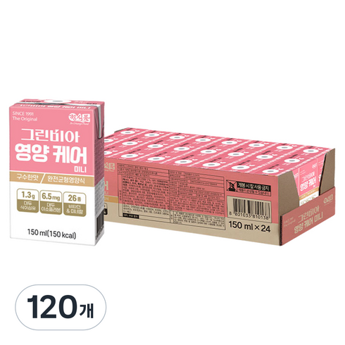그린비아 영양케어 미니 구수한맛, 150ml, 120개