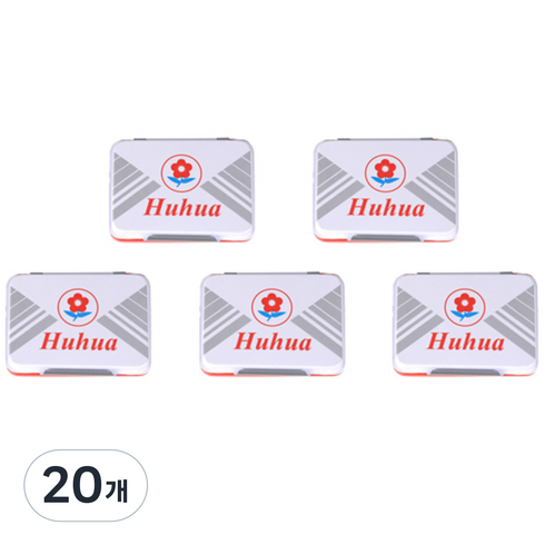 블루마토 스탬프 패드 Huhua Red 1-A NO.4, 빨강, 20개