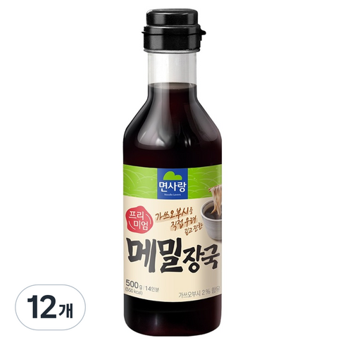 면사랑 프리미엄 메밀장국, 500g, 12개
