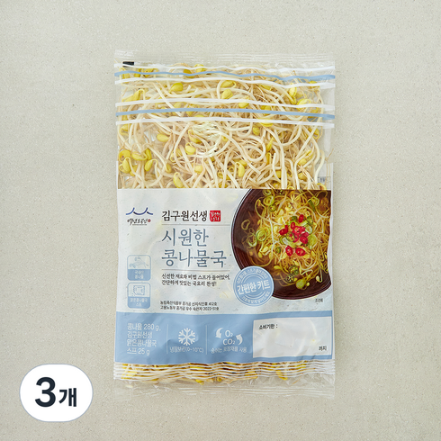 김구원선생 시원한 콩나물국 밀키트, 305g, 3개