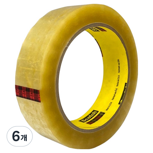 쓰리엠 스카치 테이프 투명 25mm x 65m, 6개