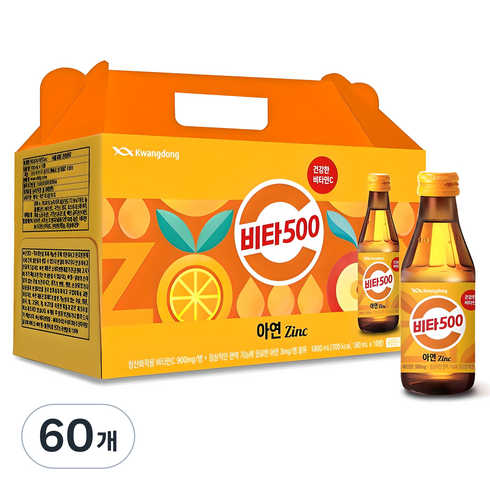 비타500 아연, 180ml, 60개